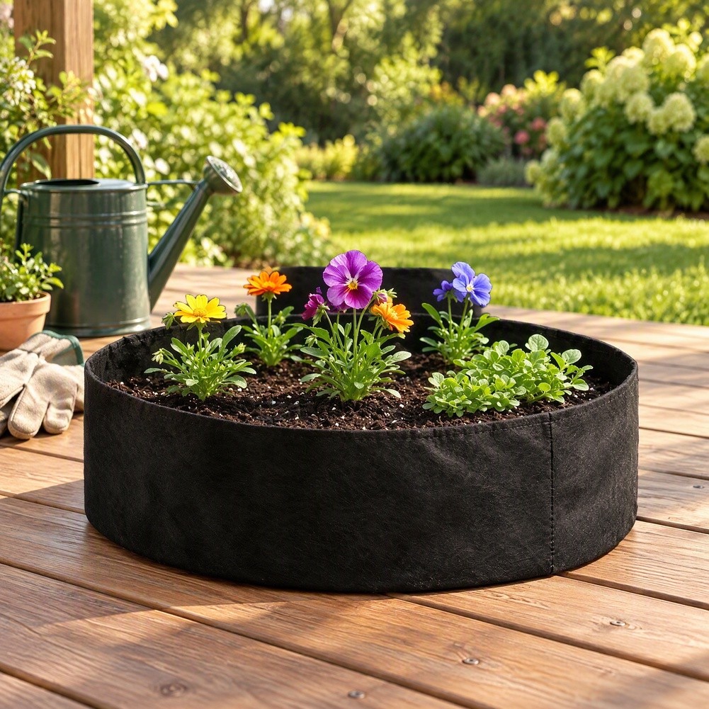 Grow Bag - Large Circular Felt Planting Bag 130x30cm