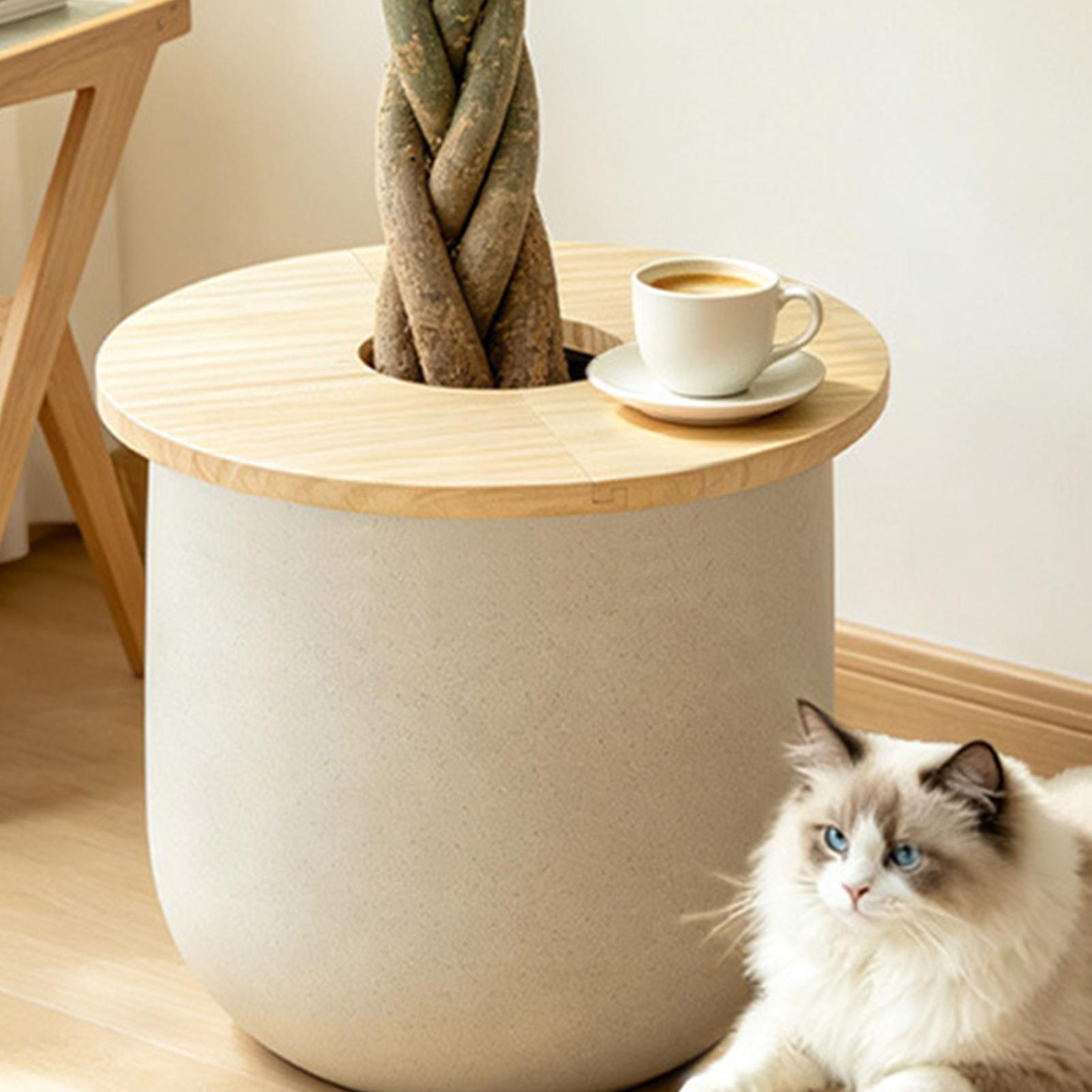 Flower Pot Covers Wooden Split - đánh giá và giá Indoor Herb Garden