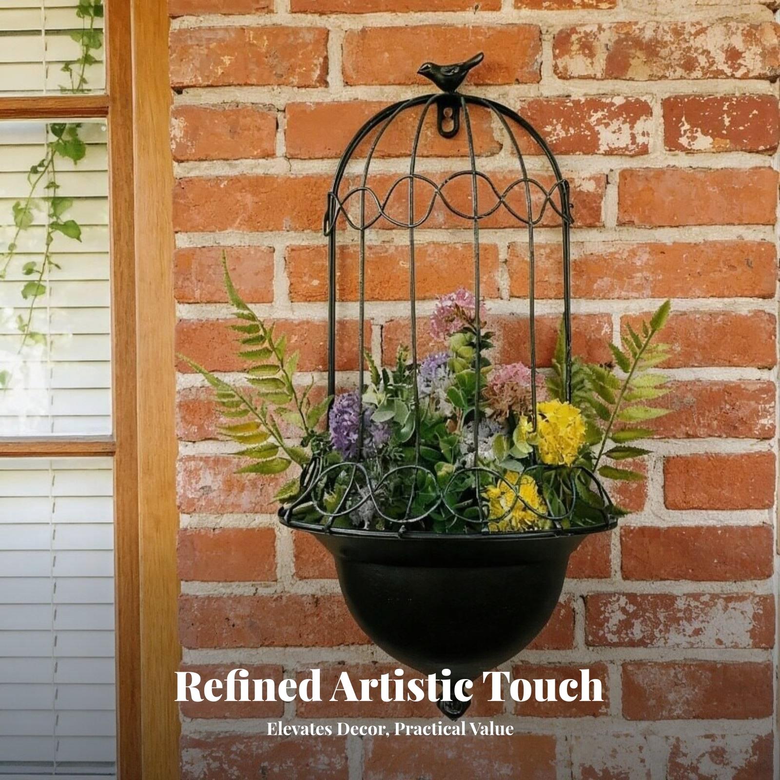 Wall Mounted Planter Iron Bird - đánh giá và giá Vertical Planter