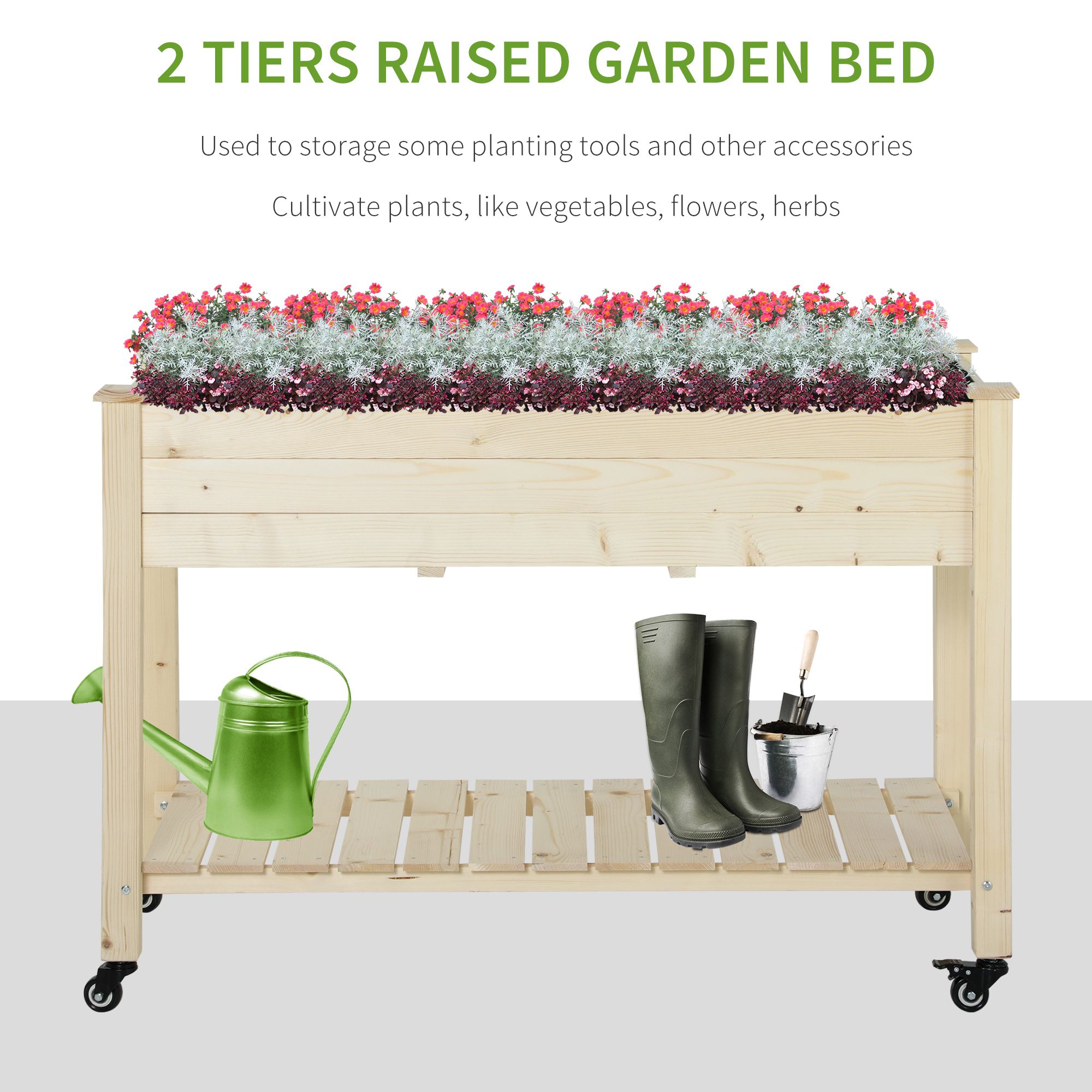 Outdoor/Indoor Raised Garden B - đánh giá và giá Grow Bag
