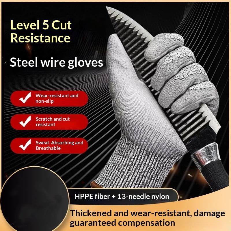 1 Pair Safety Anti Cut Gloves  - đánh giá và giá Garden Gloves