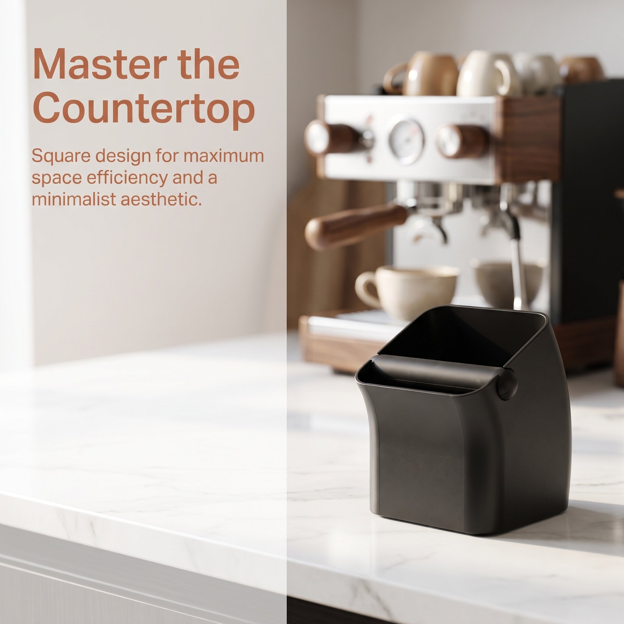 Square Coffee Knock Box Coffee - đánh giá và giá Compost Bin