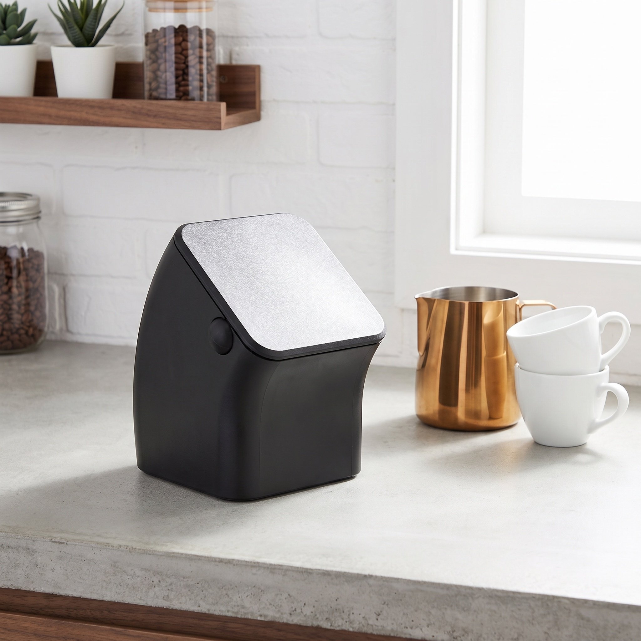 Square Coffee Knock Box Coffee - đánh giá và giá Compost Bin