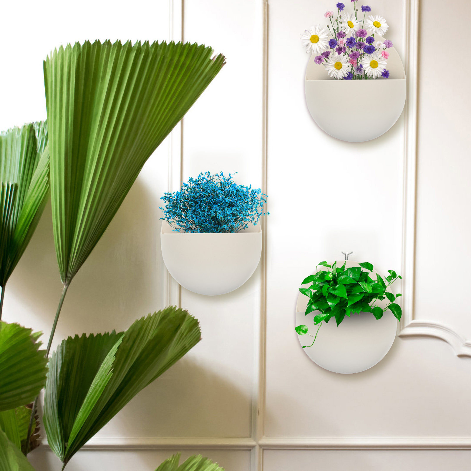 4Pcs Balcony Flower Buckets Pl - đánh giá và giá Vertical Planter