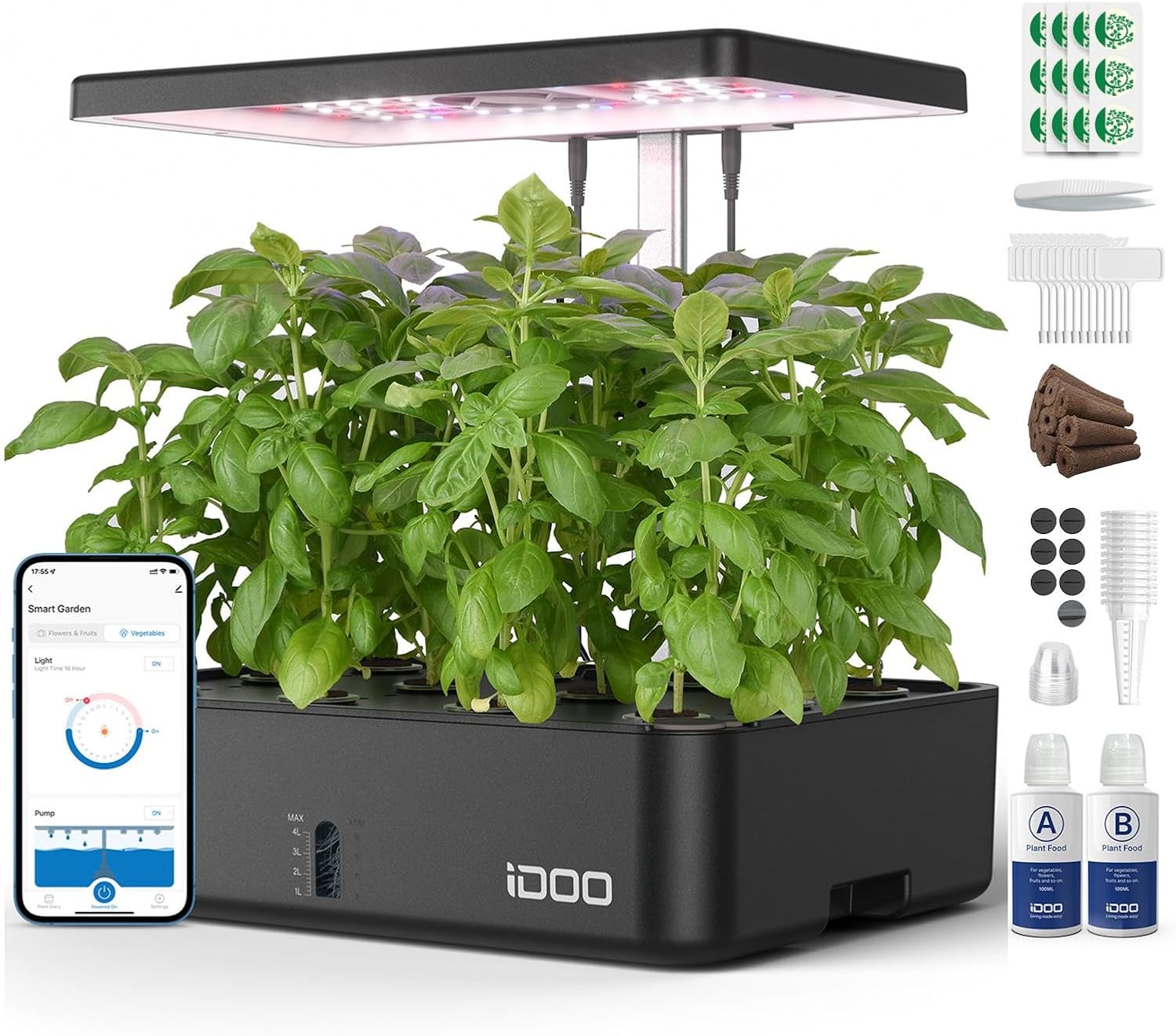 12 Pods WiFi Hydroponics Growi - đánh giá và giá Hydroponic Kit