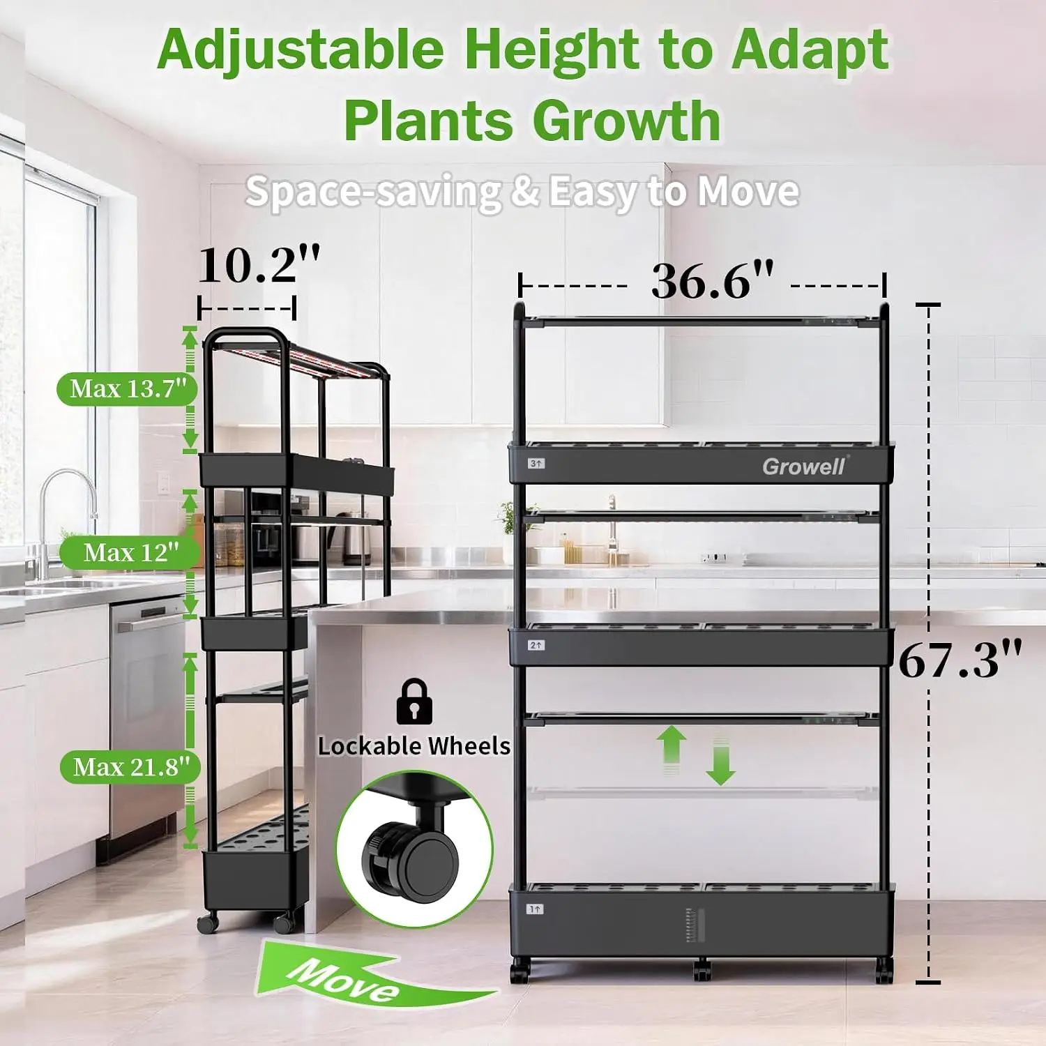 Large Hydroponics Growing Syst - đánh giá và giá Hydroponic Kit